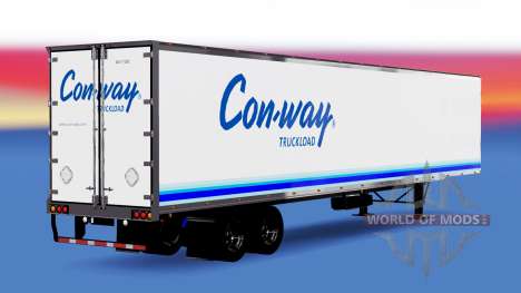 Todo em metal, semi-reboque Conway para American Truck Simulator