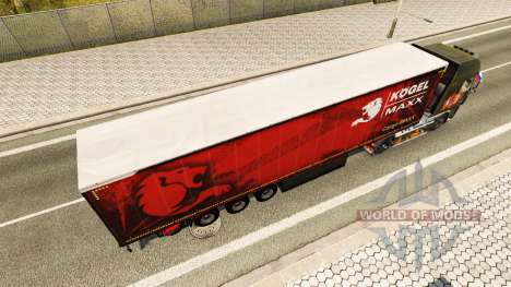 Cortina semi-reboque Kogel maxx para Euro Truck Simulator 2