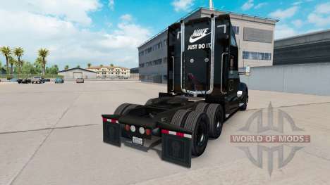 Pele Nike no caminhão Kenworth para American Truck Simulator