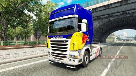 Pele Red Bull v2.0 caminhão Scania para Euro Truck Simulator 2