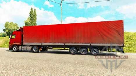 Laterais de cortina semi-reboque Kogel para Euro Truck Simulator 2