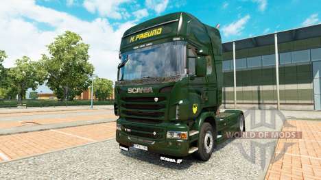 Pele H. Freund no trator Scania para Euro Truck Simulator 2
