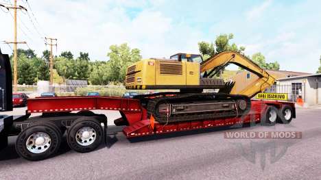 Baixa varrer com carga de grandes dimensões para American Truck Simulator