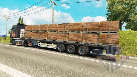 Semi-reboque plataforma Wielton para Euro Truck Simulator 2