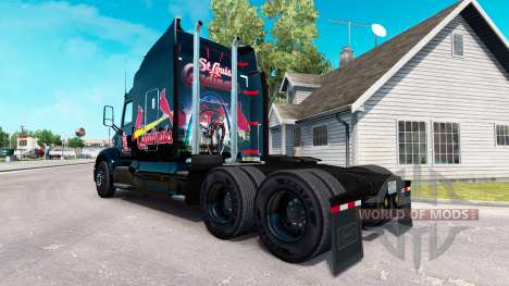 Pele St. Louis Cardinals no trator Peterbilt para American Truck Simulator