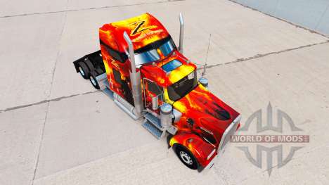 Zorro pele para o Kenworth W900 trator para American Truck Simulator