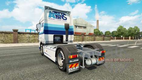 O piloto da Italtrans pele para caminhões DAF para Euro Truck Simulator 2