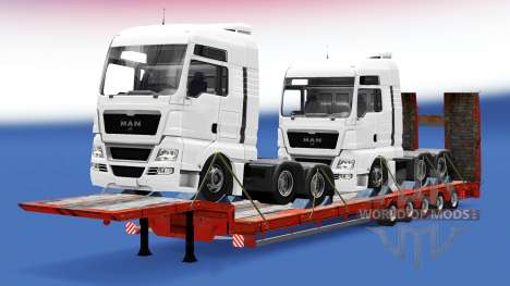 Uma coleção de trailers com diferentes cargas v2 para Euro Truck Simulator 2