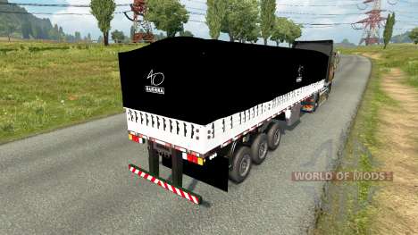 A bordo de inclinação semi-reboque para Euro Truck Simulator 2