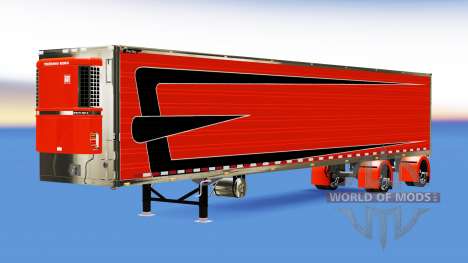 Personalizado refrigerado trailer para American Truck Simulator