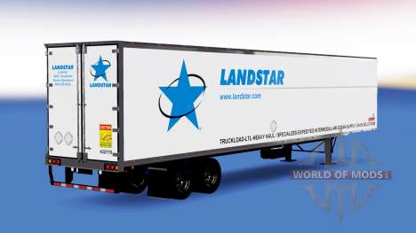 Pele Landstar no trailer para American Truck Simulator