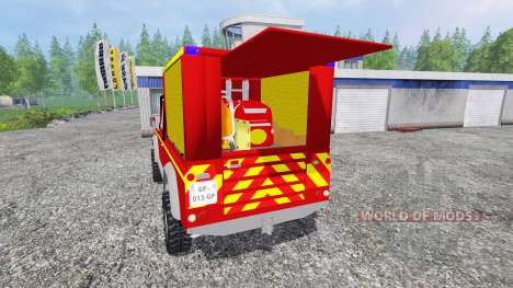 Land Rover Defender 110 Pickup sapeurs-pompiers para Farming Simulator 2015