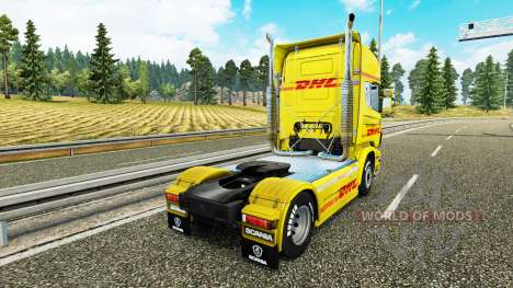 Pele DHL para Scania truck para Euro Truck Simulator 2