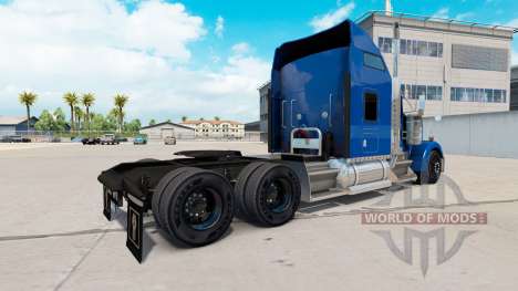 Pele YRC Mercadorias no caminhão Kenworth W900 para American Truck Simulator