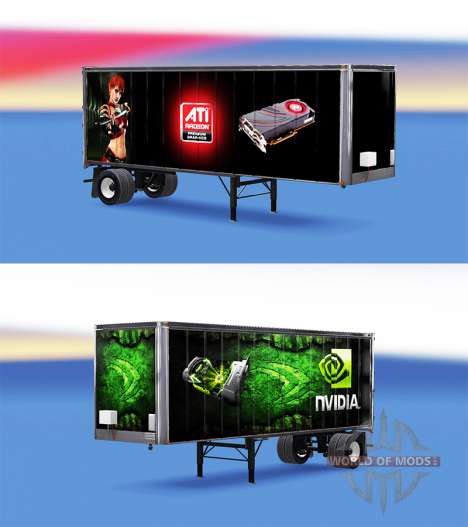 Peles ATi Radeon E Nvidia GeForce sobre o traile para American Truck Simulator