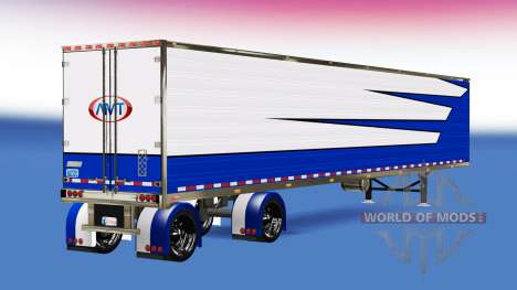 Personalizado refrigerado trailer para American Truck Simulator