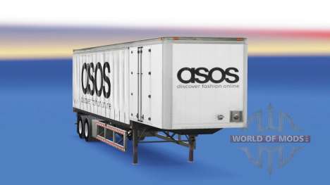 Cortina semi-reboque Asos para American Truck Simulator