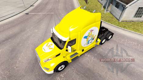 Simpsons pele para o caminhão Peterbilt para American Truck Simulator