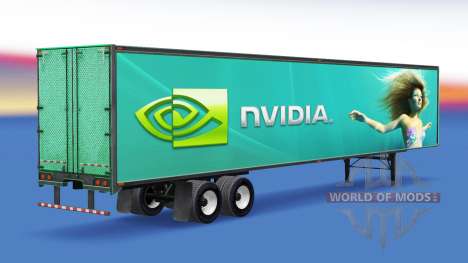 Pele Nvidia GeForce sobre o trailer para American Truck Simulator