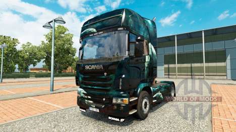 Espaço Cena pele para o Scania truck para Euro Truck Simulator 2
