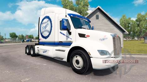 LA Dodgers pele para o caminhão Peterbilt para American Truck Simulator