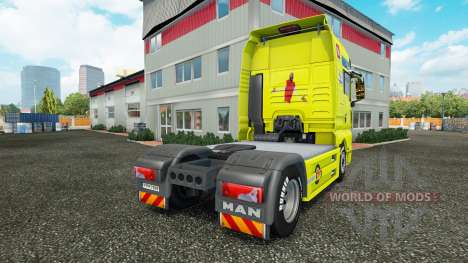 A pele do Arsenal para o trator HOMEM para Euro Truck Simulator 2