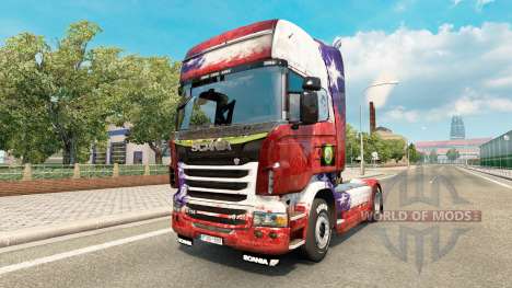 O Chile da Copa de 2014 para a pele do Scania tr para Euro Truck Simulator 2
