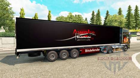 A pele do BitDefender no trailer para Euro Truck Simulator 2