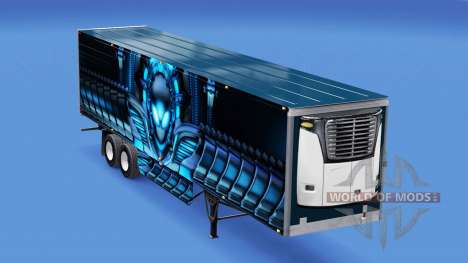 Pele Alienware por refrigerado semi-reboque para American Truck Simulator