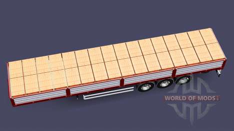Mesa semi-reboque com uma carga de tijolos para Euro Truck Simulator 2