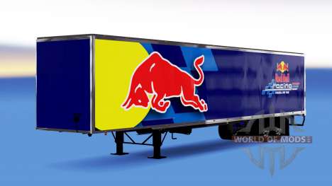 Todo em metal, semi-reboque, o Red Bull para American Truck Simulator