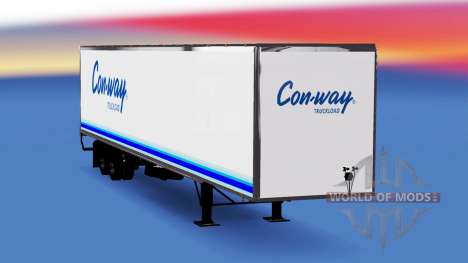 Todo em metal, semi-reboque Conway para American Truck Simulator