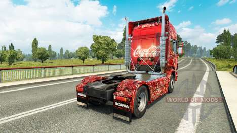Pele Coca-Cola Bolhas no tractor Scania para Euro Truck Simulator 2