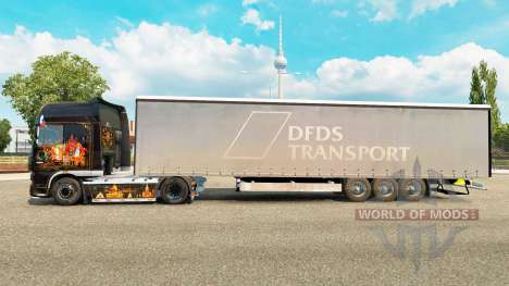 Semi-Reboque Krone Revestimento De Papel para Euro Truck Simulator 2