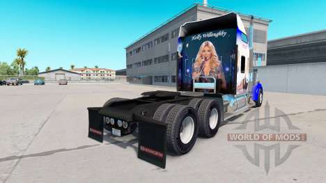 Pele Holly Willoughby no caminhão Kenworth W900 para American Truck Simulator