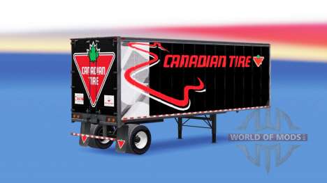 Todo em metal, semi-reboque, Canadian tire para American Truck Simulator