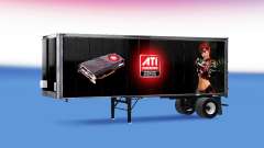 Peles ATi Radeon E Nvidia GeForce sobre o trailer para American Truck Simulator