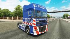 Polícia pele para caminhões DAF para Euro Truck Simulator 2