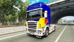 Pele Red Bull v2.0 caminhão Scania para Euro Truck Simulator 2