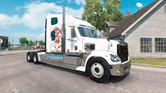 Pele Anime meninas lutando por um trator Freightliner para American Truck Simulator