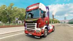 O Chile da Copa de 2014 para a pele do Scania truck para Euro Truck Simulator 2