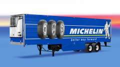 A Michelin, a pele do reefer trailer para American Truck Simulator