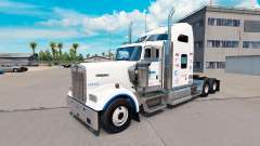 Pele Celadon Logística no caminhão Kenworth W900 para American Truck Simulator