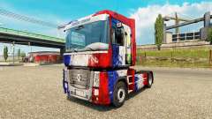 Pele França da Copa de 2014 em uma unidade de tracionamento Renault para Euro Truck Simulator 2