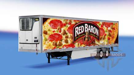 Barão vermelho, a pele do reefer trailer para American Truck Simulator