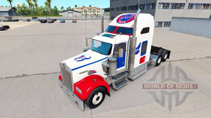 Peles NFL para o caminhão Kenworth W900 para American Truck Simulator