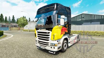 O Red Bull pele para o Scania truck para Euro Truck Simulator 2