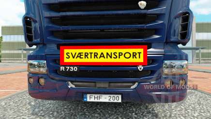 Svaertransport para Euro Truck Simulator 2