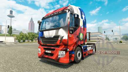 O Chile da Copa de 2014 pele para Iveco unidade de tracionamento para Euro Truck Simulator 2