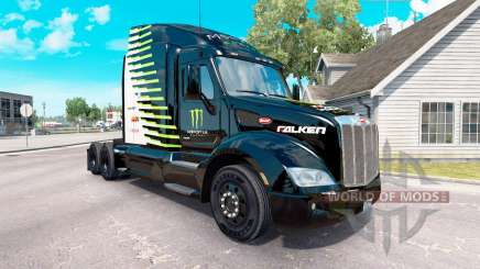 O Monster Energy Falken pele para o caminhão Peterbilt para American Truck Simulator